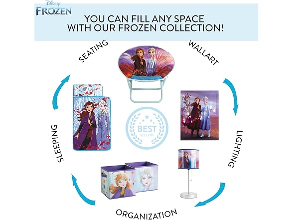 Idea Nuova Frozen Elsa Bean Bag Chair