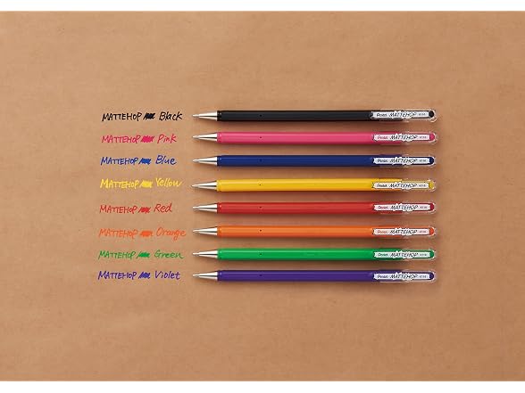 Pentel Hybrid MATTEHOP Gel Roller 12Pk