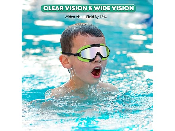 portzon Kids Swim Goggles Anti Fog
