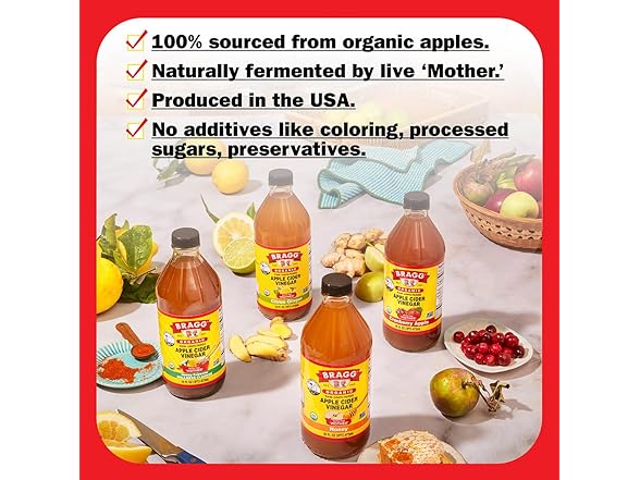 Bragg Organic Apple Cider Vinegar Honey Cayenne