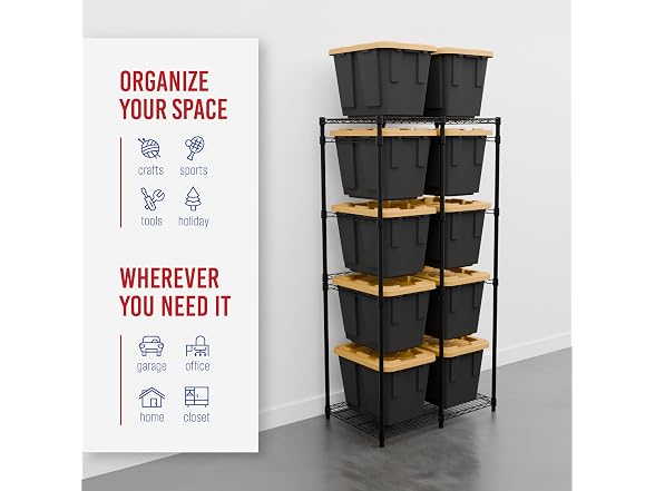 SafeRacks NSF Bin Storage Rack for 12 Gallon Storage Totes