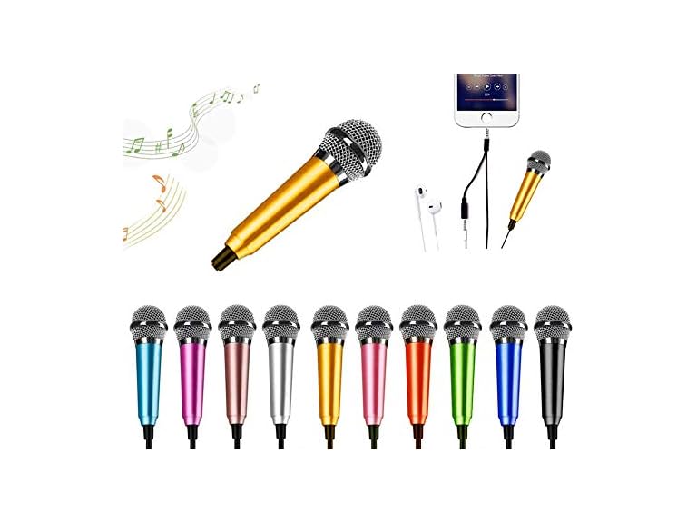 DELADOLA Mini Microphone - Portable 