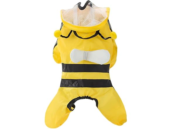 Dog Raincoat Pet Waterproof Clothes with Tra