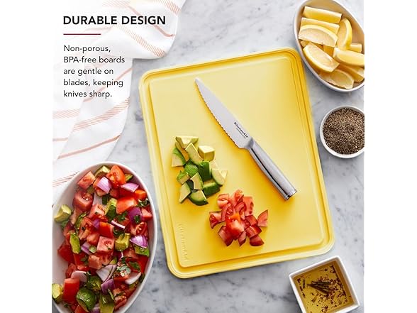 KitchenAid Classic Plastic Cutting Board 