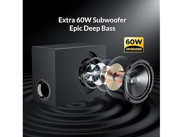 Assistrust Sound Bar with Subwoofer