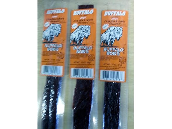 Buffalo Bob's Chipotle & Garlic Jerky- 3PK