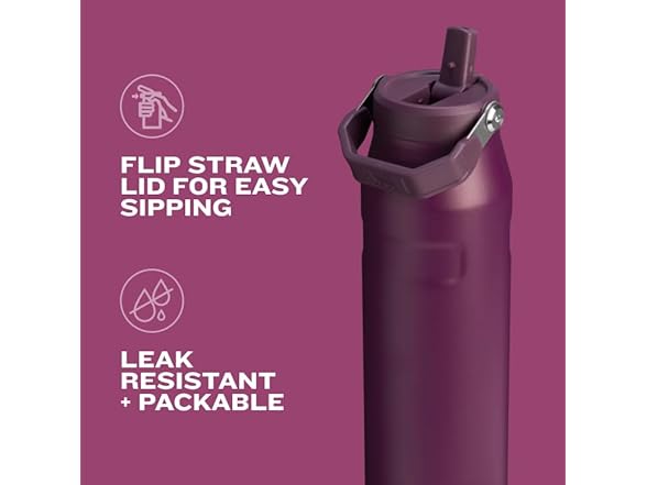 Stanley IceFlow Flip Straw 2.0 Bottle, 50 oz, Rose Quartz