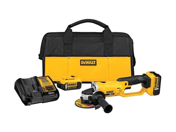 DEWALT DCG412P2 20V MAX Angle Grinder Tool Kit