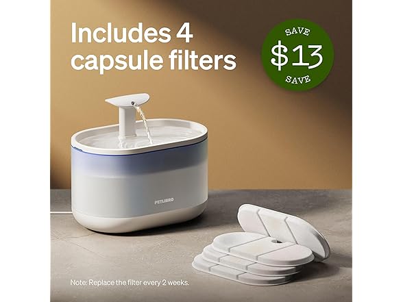 PETLIBRO Cat Water Fountain, 71fl oz/2.1L