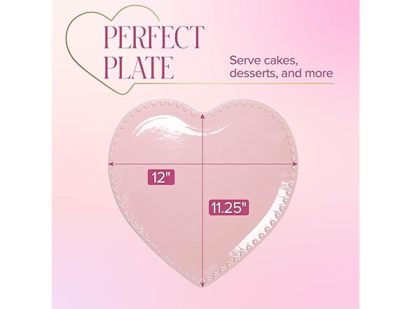 Paris Hilton Heart Cake Plate