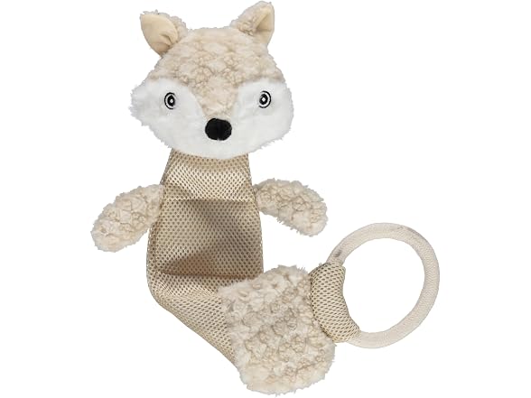 Cudlie Plush Dog Toy with 3D Animal Head- Fox