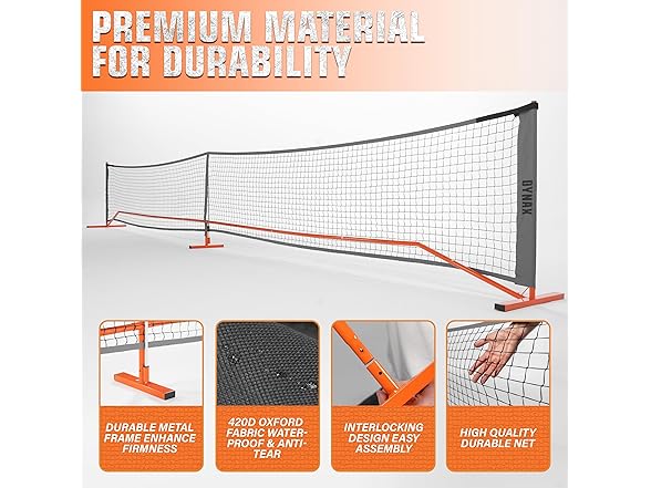 DYNAX Portable Pickleball Net 22FT