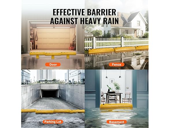 VEVOR Flood Barriers 4 Pack