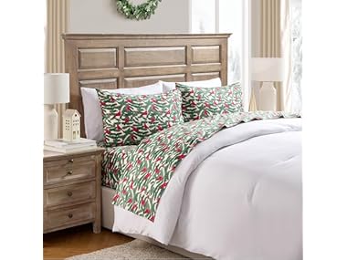 $29.99, Was $87, 65% Off! Hallmark - Holiday Sheets, 4-Piece Sets dealfomo