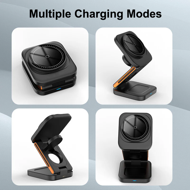 3-in-1 Foldable Magnetic Wireless Charger - Gallery 21