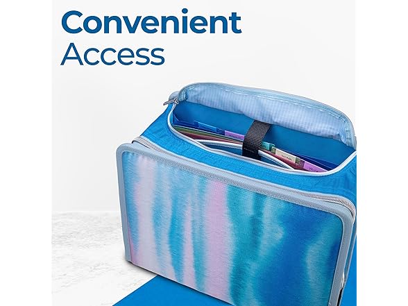 Case-it Mighty Zip Tab School Zipper Binder