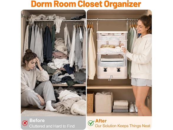 NOBLIGOAL Hanging Closet Organizer