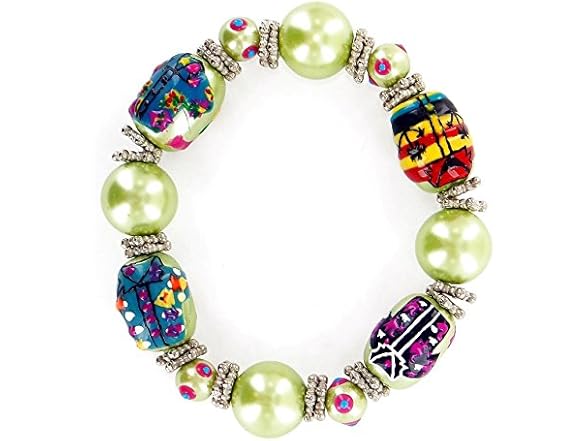 Linpeng Hawaiian Shirts Beads Bracelet
