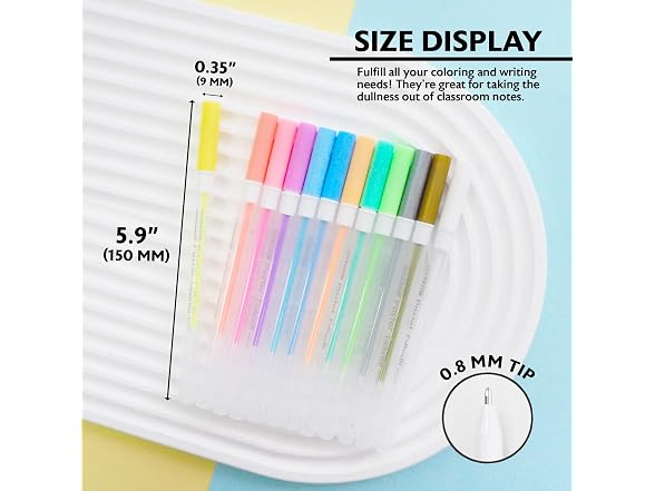 BAZIC 12 Pastel Color Collorelli Gel Pen