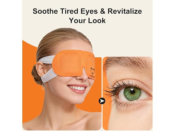 Neldon 20 Pack Steam Eye Mask Disposable