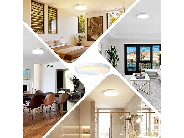 Brightever 2PK Flush Mount LED Ceiling Light Fixture