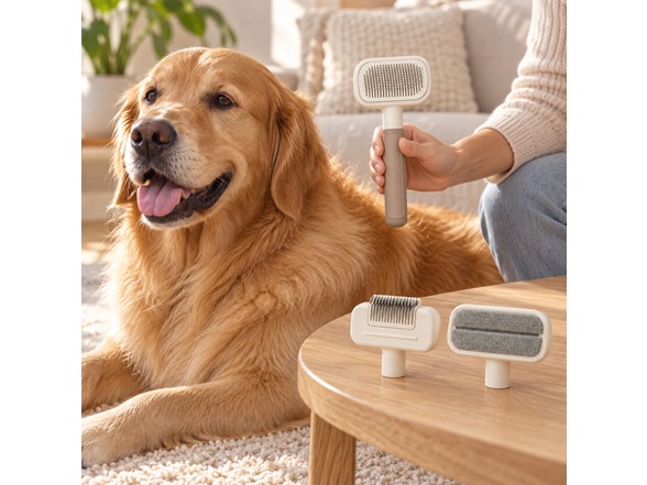 3-in-1 Pet Grooming Brush Kit