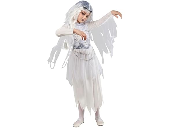 Rubies Ghostly Girl Costume Hooded Dress