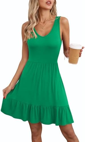 Women's Sleeveless Casual Sundress    