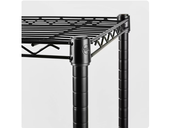 J&V Textiles 7058-BK 5-Tier Shelving Unit