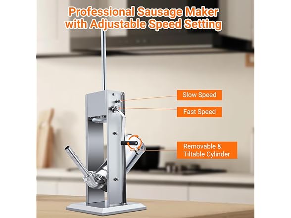 Sausage Stuffer, Manual 22LBS/10L Sausage Maker Machine