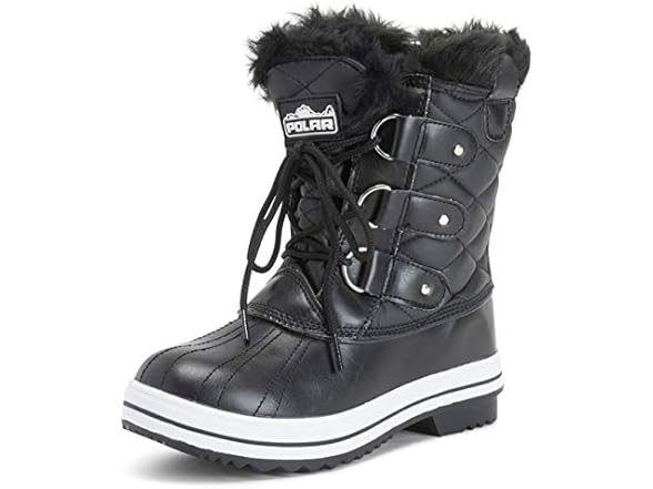 POLAR Womens Snow Boot Quilted Short