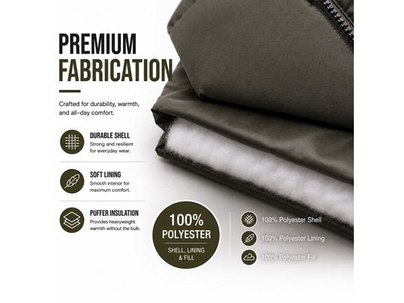 Mens Heavyweight Puffer Bubble Vest
