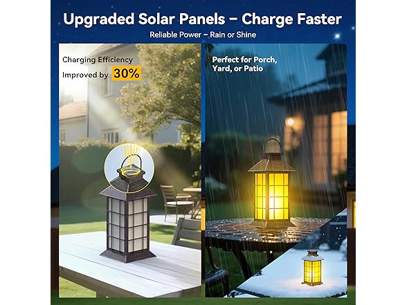 2 Pack 13" Copper Solar Lantern