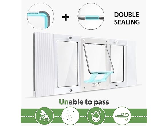 Pet Door for Cats & Small Dogs, 32"-36"