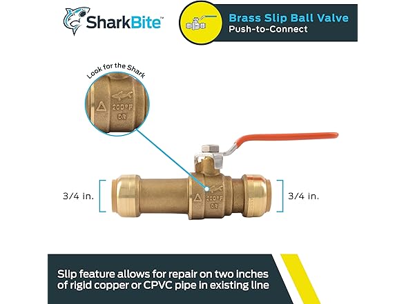 SharkBite 3/4 Inch Slip Ball Valve