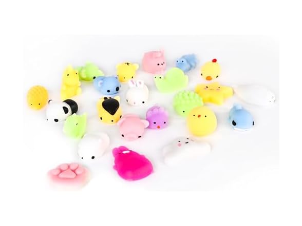 Mini Mochi Squishies - 24 Piece Fidget Toys