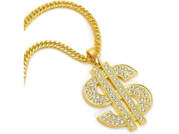 HUITIAN INTL Hip-hop dollar necklace