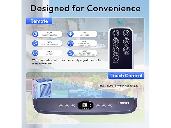 HEXAGO 7.500 CFM SWAMP COOLER