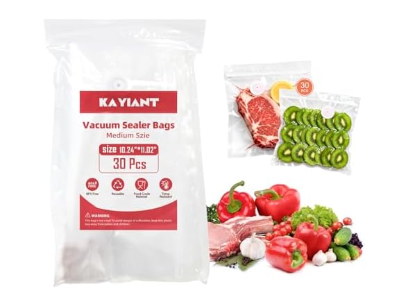 Vacuum Sealer Bags 10 x 11 x 30Pcs