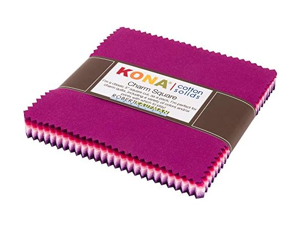 Kona Cotton Solids Wildberry Charm Square