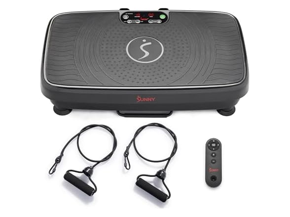 Sunny Health & Fitness 2D Vibration Platform Exercise Machine w/ Remote