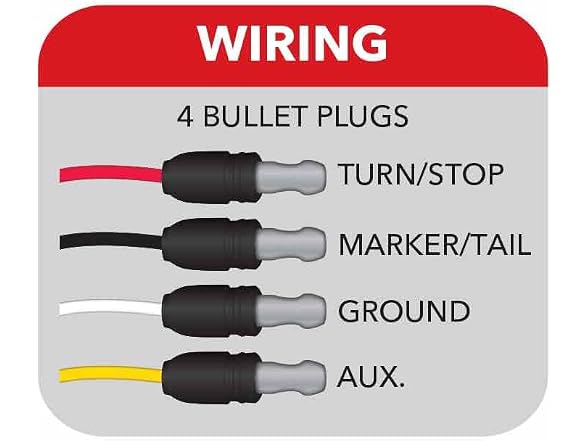 Trux Accessories DUAL REVOLUTION RED TURN LIGHT