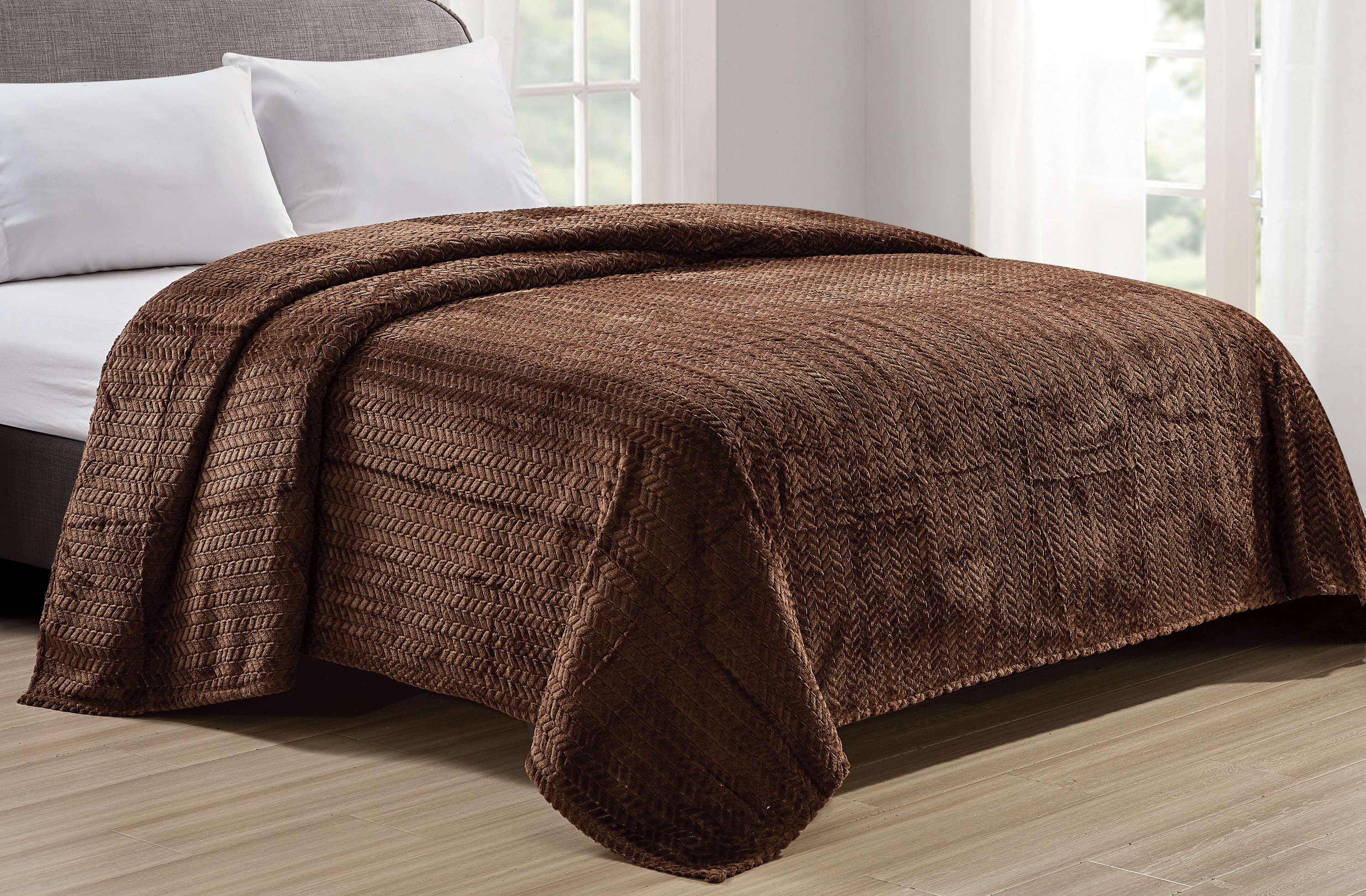 Chevron Braided Queen Blanket 86" x 86" - Gallery 28