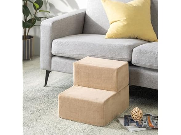 ZINUS Foam 13 Inch 2-Step Step Pet Stairs