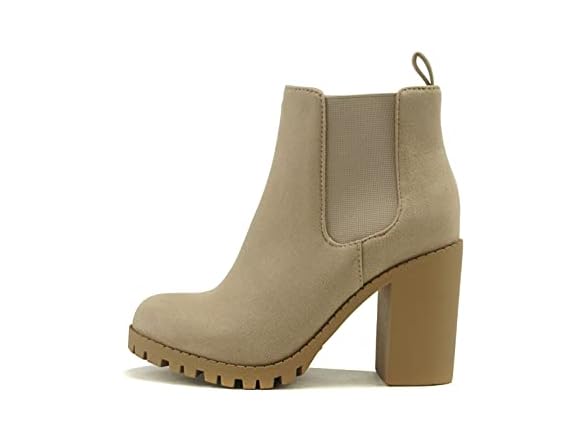 Soda Glove - Ankle Boot w/Lug Sole Elast