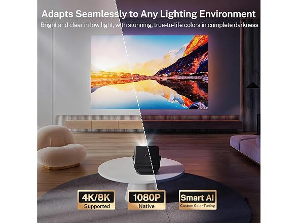 LYNCAST X6 Netflix Black Smart Projector