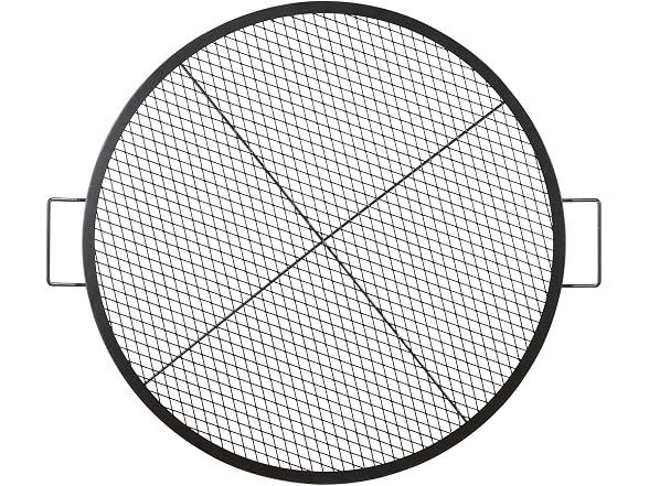 X-Marks Fire Pit Grill Grate, Round Cooking