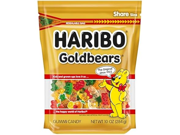 HARIBO Goldbears, Gummi Candy, 10 oz