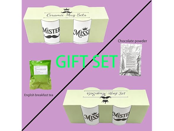 HJOCMLE Couple Mug Set of 2