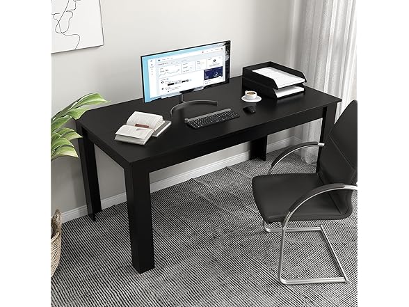 LDAILY Moccha Wood Dining Table for 4-6